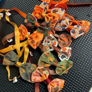 17 thanksgiving dog bow ties